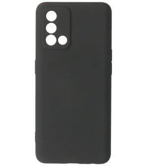 2.0mm Dikke Fashion Telefoonhoesje - Siliconen Hoesje voor Oppo A74 4G - A95 4G - Zwart