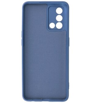 2.0mm Dikke Fashion Telefoonhoesje - Siliconen Hoesje voor Oppo A74 4G - A95 4G - Navy