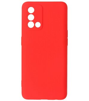 2.0mm Dikke Fashion Telefoonhoesje - Siliconen Hoesje voor Oppo A74 4G - A95 4G - Rood