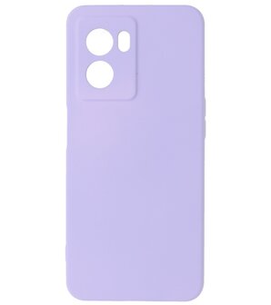 2.0mm Dikke Fashion Telefoonhoesje - Siliconen Hoesje voor Oppo A77 5G - Paars