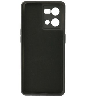 2.0mm Dikke Fashion Telefoonhoesje - Siliconen Hoesje voor Oppo Reno 8 4G - Zwart