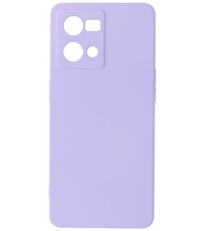 2.0mm Dikke Fashion Telefoonhoesje - Siliconen Hoesje voor Oppo Reno 8 4G - Paars