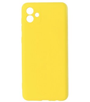 2.0mm Dikke Fashion Telefoonhoesje - Siliconen Hoesje voor Samsung Galaxy A04 - Geel