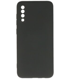 2.0mm Dikke Fashion Telefoonhoesje - Siliconen Hoesje voor Samsung Galaxy A70 - Zwart