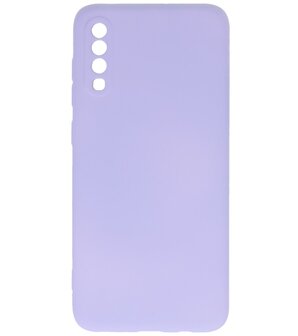 2.0mm Dikke Fashion Telefoonhoesje - Siliconen Hoesje voor Samsung Galaxy A70 - Paars