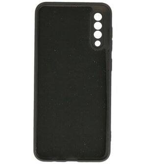 2.0mm Dikke Fashion Telefoonhoesje - Siliconen Hoesje voor Samsung Galaxy A50 - Zwart
