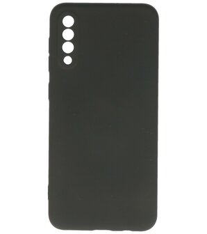 2.0mm Dikke Fashion Telefoonhoesje - Siliconen Hoesje voor Samsung Galaxy A50 - Zwart