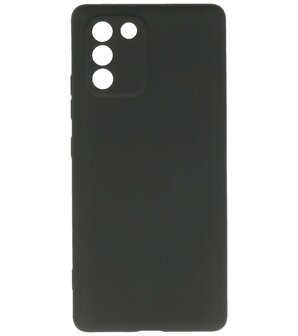 2.0mm Dikke Fashion Telefoonhoesje - Siliconen Hoesje voor Samsung Galaxy S10 Lite - Zwart