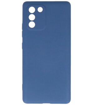 2.0mm Dikke Fashion Telefoonhoesje - Siliconen Hoesje voor Samsung Galaxy S10 Lite - Navy
