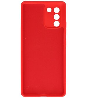 2.0mm Dikke Fashion Telefoonhoesje - Siliconen Hoesje voor Samsung Galaxy S10 Lite - Rood