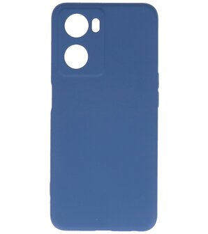 2.0mm Dikke Fashion Telefoonhoesje - Siliconen Hoesje voor Oppo A57s - Navy
