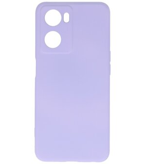 2.0mm Dikke Fashion Telefoonhoesje - Siliconen Hoesje voor Oppo A57s - Paars