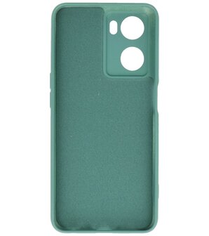 2.0mm Dikke Fashion Telefoonhoesje - Siliconen Hoesje voor Oppo A57s - Donker Groen
