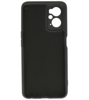 2.0mm Dikke Fashion Telefoonhoesje - Siliconen Hoesje voor Oppo A96 - Zwart