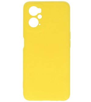 2.0mm Dikke Fashion Telefoonhoesje - Siliconen Hoesje voor Oppo A96 - Geel