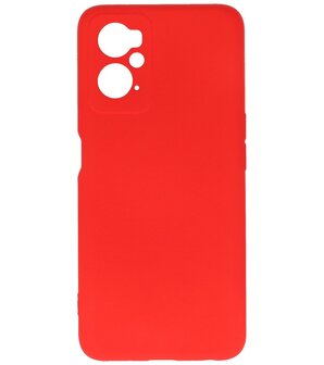 2.0mm Dikke Fashion Telefoonhoesje - Siliconen Hoesje voor Oppo A96 - Rood