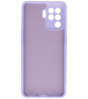 2.0mm Dikke Fashion Telefoonhoesje - Siliconen Hoesje voor Oppo A94 4G - Paars