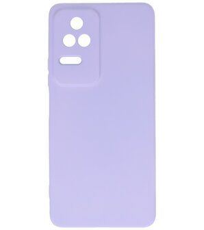 2.0mm Dikke Fashion Telefoonhoesje - Siliconen Hoesje voor Xiaomi Poco F4 - Paars