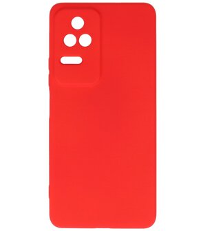 2.0mm Dikke Fashion Telefoonhoesje - Siliconen Hoesje voor Xiaomi Poco F4 - Rood