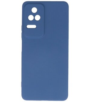 2.0mm Dikke Fashion Telefoonhoesje - Siliconen Hoesje voor Xiaomi Poco F4 - Navy