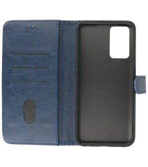 Oppo A96 Hoesje Book Case Portemonnee Telefoonhoesje - Navy