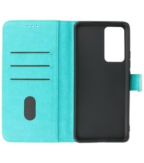 Xiaomi Poco F4 Hoesje Book Case Portemonnee Telefoonhoesje - Groen