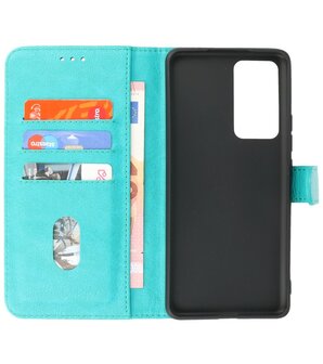 Xiaomi Poco F4 Hoesje Book Case Portemonnee Telefoonhoesje - Groen