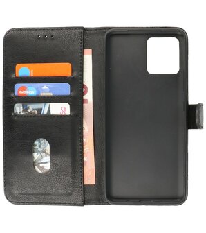 Motorola Moto G72 Hoesje Book Case Portemonnee Telefoonhoesje - Zwart