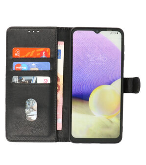 Motorola Moto E22 Hoesje Book Case Portemonnee Telefoonhoesje - Zwart