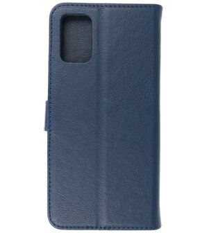 Motorola Moto E22 Hoesje Book Case Portemonnee Telefoonhoesje - Navy