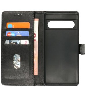 Google Pixel 7 Pro Hoesje Book Case Portemonnee Telefoonhoesje - Zwart