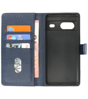 Google Pixel 7 Hoesje Book Case Portemonnee Telefoonhoesje - Navy