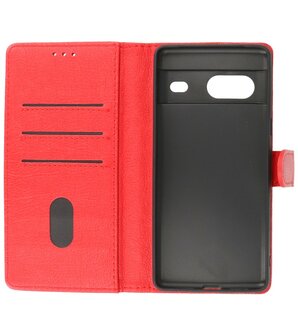 Google Pixel 7 Hoesje Book Case Portemonnee Telefoonhoesje - Rood