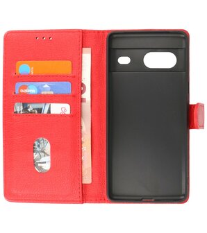 Google Pixel 7 Hoesje Book Case Portemonnee Telefoonhoesje - Rood