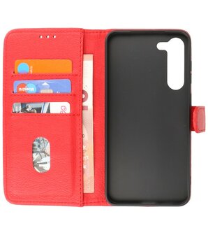 Samsung Galaxy S23 Plus Hoesje Book Case Portemonnee Telefoonhoesje - Rood