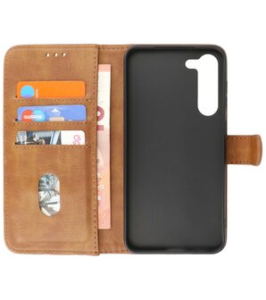 Samsung Galaxy S23 Plus Hoesje Book Case Portemonnee Telefoonhoesje - Bruin
