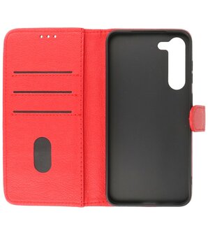 Samsung Galaxy S23 Hoesje Book Case Portemonnee Telefoonhoesje - Rood