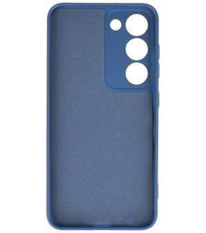 2.0mm Dikke Fashion Telefoonhoesje Siliconen Hoesje voor de Samsung Galaxy S23 - Navy