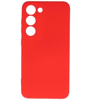 2.0mm Dikke Fashion Telefoonhoesje Siliconen Hoesje voor de Samsung Galaxy S23 - Rood