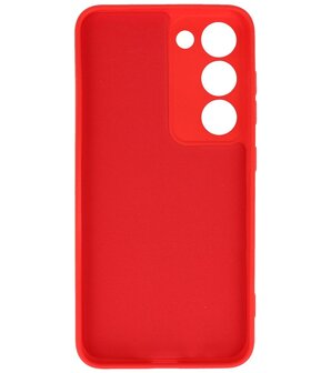 2.0mm Dikke Fashion Telefoonhoesje Siliconen Hoesje voor de Samsung Galaxy S23 - Rood