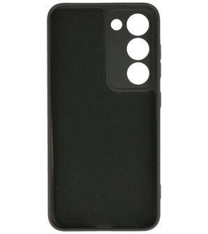 2.0mm Dikke Fashion Telefoonhoesje Siliconen Hoesje voor de Samsung Galaxy S23 Plus - Zwart