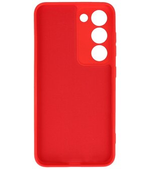 2.0mm Dikke Fashion Telefoonhoesje Siliconen Hoesje voor de Samsung Galaxy S23 Plus - Rood