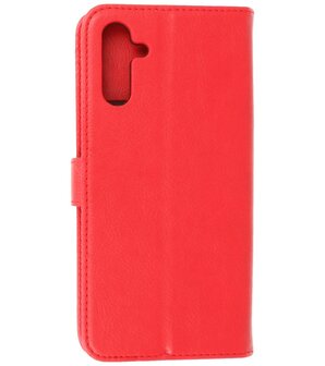 Samsung Galaxy A24 4G Hoesje Book Case Portemonnee Telefoonhoesje - Rood