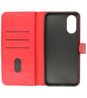 Oppo A78 Hoesje Book Case Portemonnee Telefoonhoesje - Rood