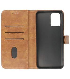 Motorola Moto G73 Hoesje Book Case Portemonnee Telefoonhoesje - Bruin