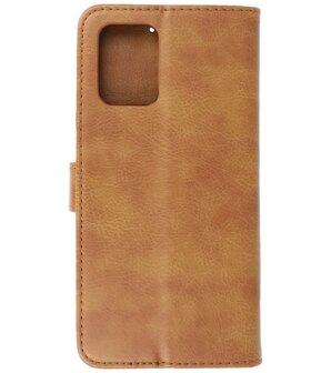 Motorola Moto G73 Hoesje Book Case Portemonnee Telefoonhoesje - Bruin