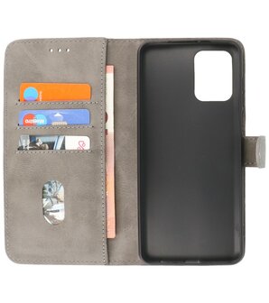 Motorola Moto G73 Hoesje Book Case Portemonnee Telefoonhoesje - Grijs