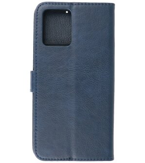 Motorola Moto G53 - G23 - G13 Hoesje Book Case Portemonnee Telefoonhoesje - Navy