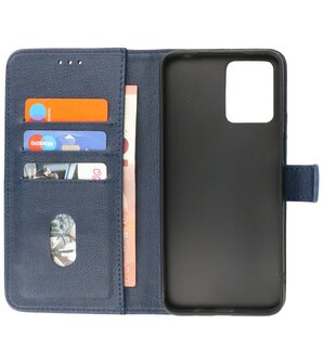 Motorola Moto G53 - G23 - G13 Hoesje Book Case Portemonnee Telefoonhoesje - Navy