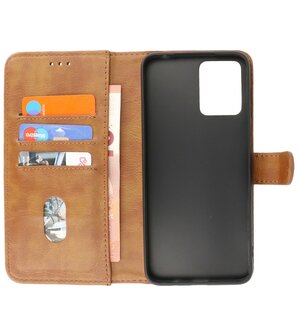 Motorola Moto G53 - G23 - G13 Hoesje Book Case Portemonnee Telefoonhoesje - Bruin
